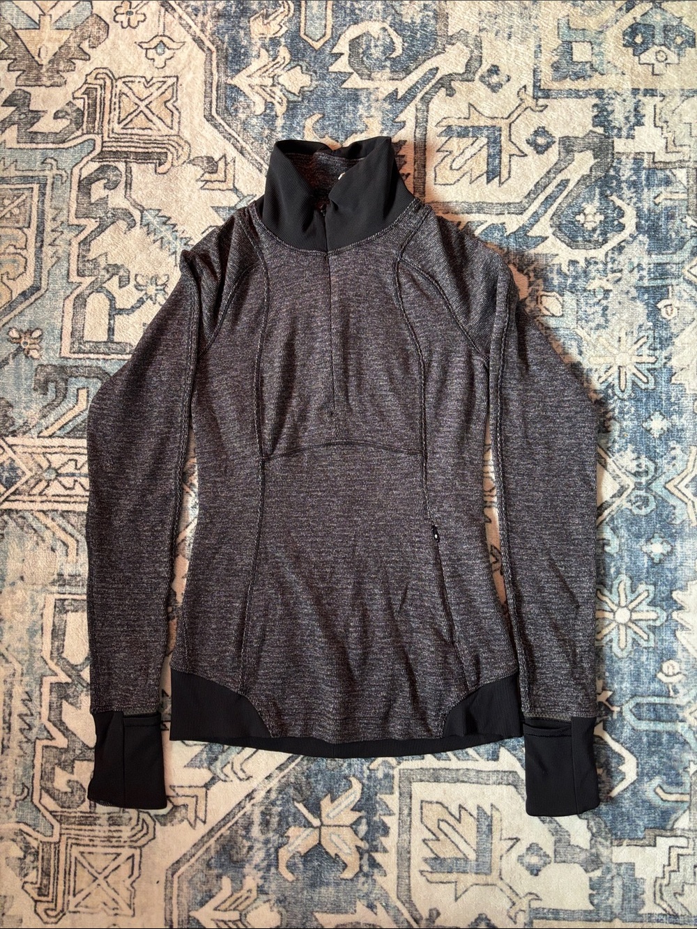 lululemon athletica Women's Dark Gray High-Neck Pullover/half-zip